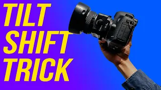 Reduce wide angle stretch & distortion with a tilt shift lens