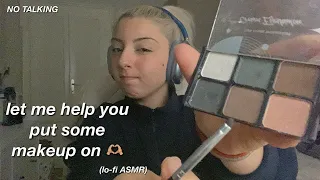 let me help you put some makeup on 🫶🏼 (lo-fi ASMR) — NO TALKING