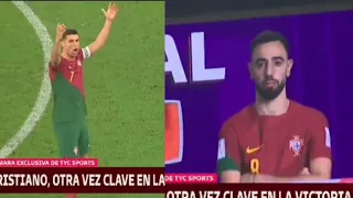 Cristiano Ronaldo Reaction on Bruno Fernandes stole his goal vs Uruguay in the world cup 🤣🐐