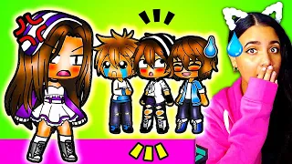 😬 3 BROTHERS & 1 SISTER 2 😅 Gacha Life Mini Movie Love Story Reaction