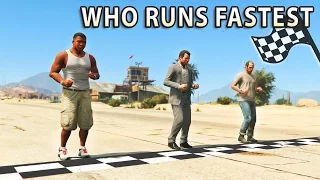 GTA V - Which main Character is the Fastest?