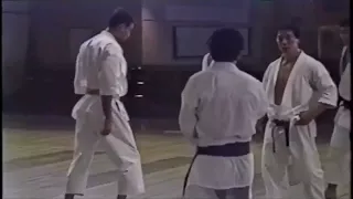 EXPLOSIVE Karate!! old school line up. Kagawa Sensei Yahara Sensei