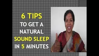 NATURAL WAYS TO GET SOUND SLEEP IN 5 MINUTES