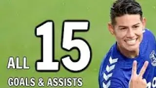 James Rodriguez All 15 Goals And Assists For Everton