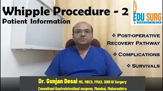 What is a Whipple procedure - 2 Post-operative recovery pathway - Pancreatic cancer surgery