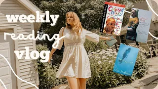 weekly reading vlog 🌾🌟 3 books in 4 days, mental health, & sunshine