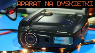 Aparat na dyskietki Video Floppy z 1990r. Canon ion RC-260E. Graty z Wiaty.