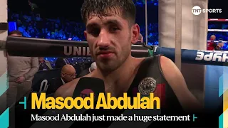 "I just beat a former olympian... and I'm a nobody" 👊 | Masood Abdulah with a HUGE statement 🥊