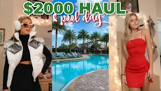 VLOGMAS DAY 17: $2000 revolve haul + pool day in December