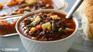 30 Minute Hamburger Soup Recipe - Ultimate Comfort Food