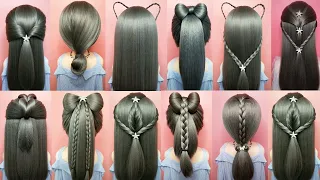 Góc Con Gái 💇 28 Kiểu Tóc Đẹp Đi Học Đơn Giản Cho Bạn Gái ❀ easy hairstyles for school girls