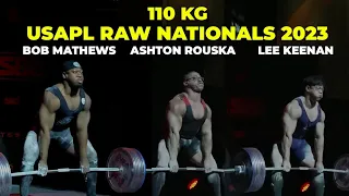 MATTHEWS, ROUSKA, KEENAN / 110 KG / USAPL RAW NATIONALS 2023