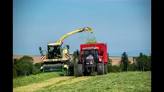 Senáže žita 2020 - Farma Tvarůžka | Krone ,Case, John deere Volvo |