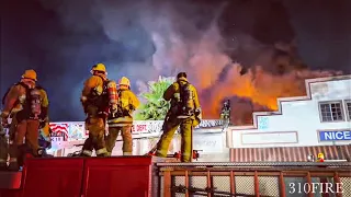 LAFD Major Emergency Commercial Fashion District Fire | LOS ANGELES, CA