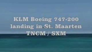 [FS2004] Landing St. Maarten KLM Boeing 747-200