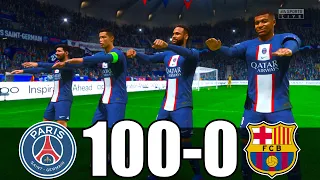 FIFA 23 | RONALDO, MESSI, MBAPPE, NEYMAR, ALLSTARS | PSG 100 - 0 FC BARCELONA | UCL FINAL