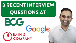 Management Consulting Interview Questions | BCG, Bain, & Google |Pavan Sathiraju