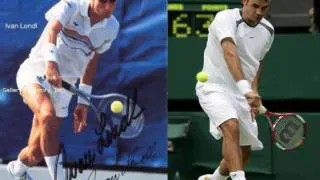 Ivan Lendl vs Roger Federer Backhand Passingshots