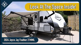 2024 Jayco Jay Feather 21MML | Surprisingly Spacious Murphy Bed Floor Plan