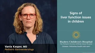 Signs of liver function issues in children