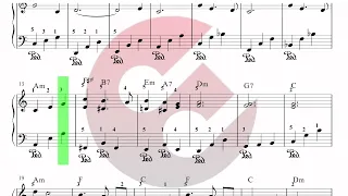 🎶 “MOON RIVER” ( from DESAYUNO CON DIAMANTES ) 🎼 partitura de versión FÁCIL ✅ para PIANO 🎹