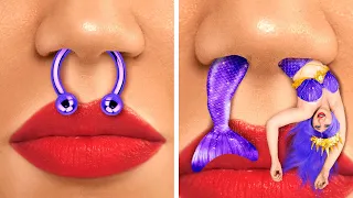 🧜‍♀️Барби захотела стать русалкой! Экстремальный макияж с помощью TikTok Beauty Hacks от La La Life