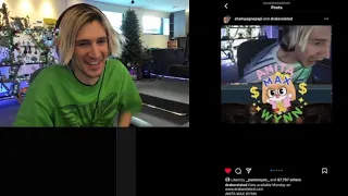 xQc reacts to Drake posting him on Instagram