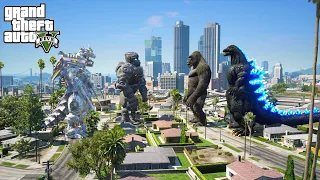 Kiryu Mechagodzilla, Mecha Kong vs Heisei Godzilla, Kong 2021 - Epic Fight ( GTA Mods )