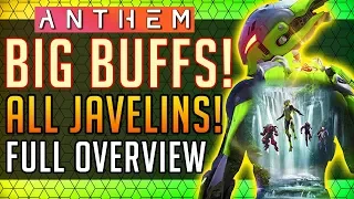 Anthem | Massive Javelin Buffs! All 4 Javelins Overview! #Anthem