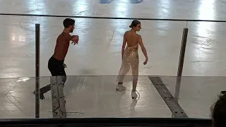 2022skating world championships.Papadakis＆Cizeron,practice. 2022世界選手権。パパタギス＆シゼロン公式練習フリーダンス