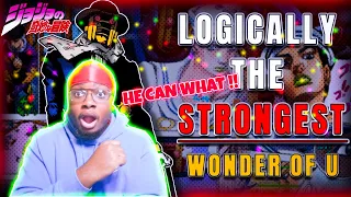 NON JOJO FAN REACTS - IS WONDER OF U LOGICALLY THE STRONGEST STAND REACTION