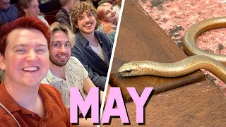 There's a SNAKE In My Garden?! - May 2024 Vlog