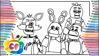 Five Nights at Freddy's Coloring Pages/ How To Color Characters FNAF /Teaser Trailer FNAF in movie