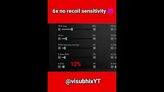 M416+ 6x NO RECOIL SENSITIVITY 😨 ll BGMI NO RECOIL SENSITIVITY SETTINGS 👿#shorts #bgmi #bgmitips