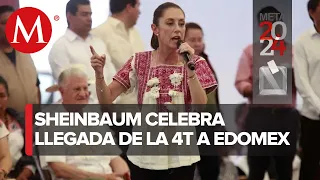 Claudia Sheinbaum lleva a cabo asamblea informativa en Tecámac, Estado de México