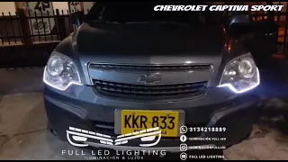 chevrolet captiva modificada, manguera flex para farolas tipo audi - FULL_LED_LIGHTING