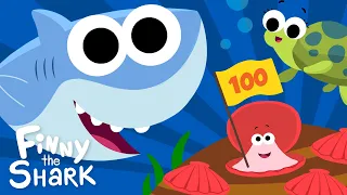 Let's Count To 100 | Finny The Shark | Songs for Kids