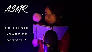 ASMR FR - Je t'écris dessus y'a quoi ? (brushing, tapping carnet, hand sound)