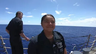 Swim Call on the USS Stethem DDG 63