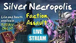 Gems of War - Silver Necropolis Faction Assault (Quick-delve and High-level Teams) Life & Death!