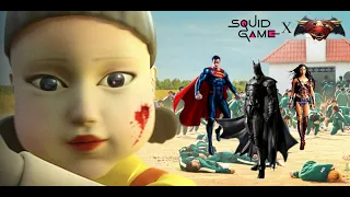 What if - Squid game vs Justice League (Superman, Batman & Wonder Woman) | Stop Motion