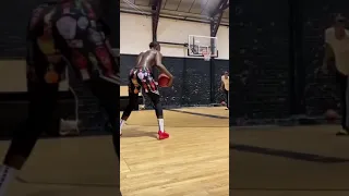 Sekou Doumbouya Splasing 3-Pointers in Offseason Workout