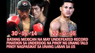 MEXICAN BOXER AT HIGHLY PROSPECT NA MAY UNDEFEATED RECORD NAKATIKIM NG UNANG TALO SA PINOY UNDERDOG