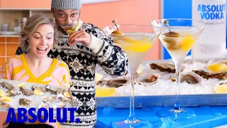 Vodka Martinis and Oysters! | Absolut Drinks With Elyse