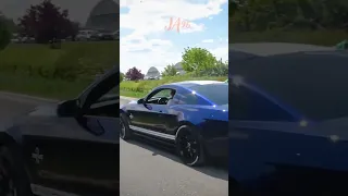 Ford Mustang Shelby GT500 leaving a car meet successfully!