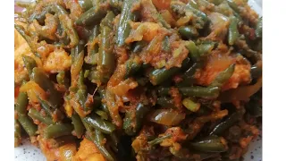 Quick and Easy Green beans with yam recipe /African method.