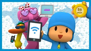 💻POCOYO AND NINA - Internet safety for kids [86 min] | ANIMATED CARTOON for Children | FULL episodes