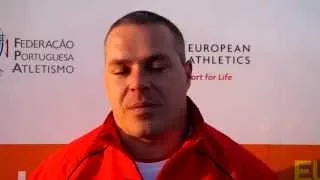 Krisztian Pars (HUN) after winning the Hammer Throw