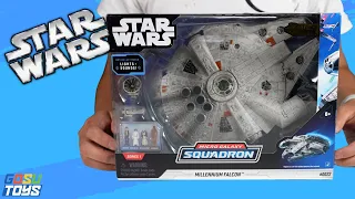 Star Wars Micro Galaxy Squadron Millennium Falcon Unboxing and Review