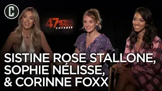 47 Meters Down Uncaged: Corinne Foxx, Sophie Nelisse & Sistine Rose Stallone Interview
